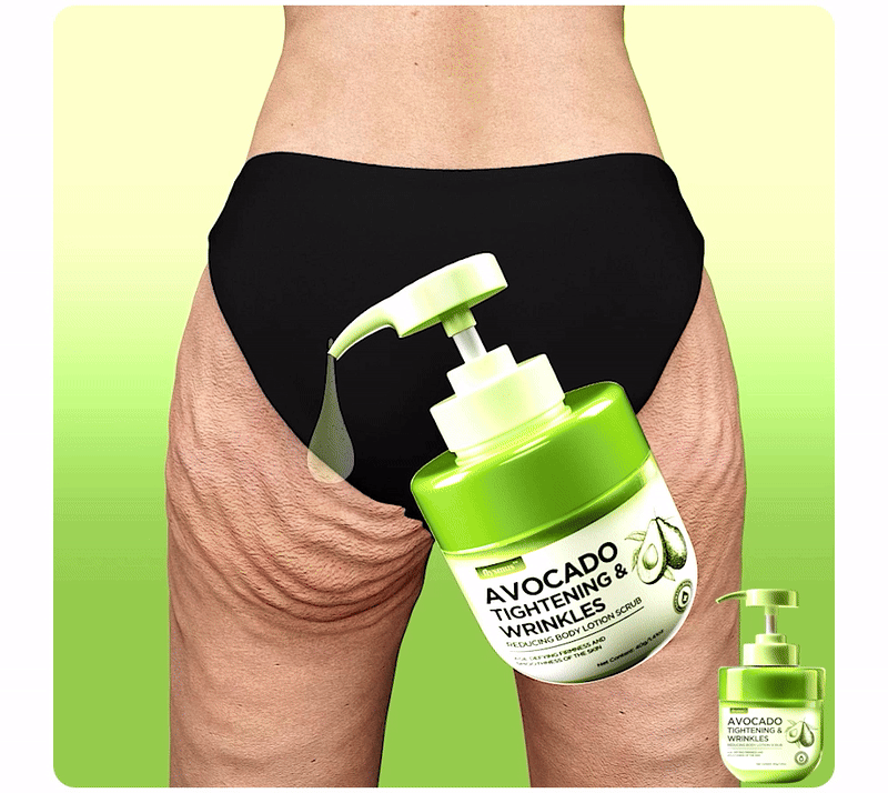 Avocado Tightening & Wrinkles Reducing Body Lotion Scrub